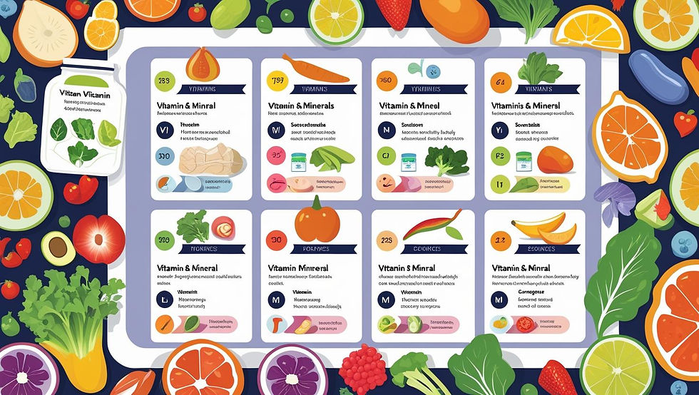Vitamines en mineralen op een rijtje