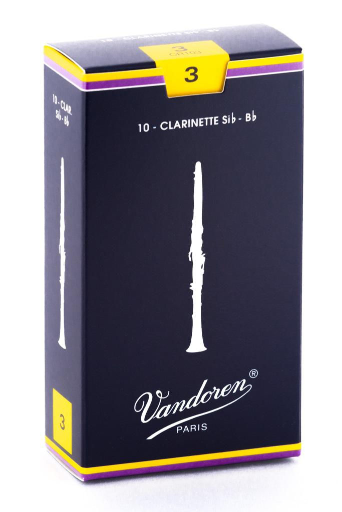 Vandoren Bb Clarinet Reeds, Box of 10 (3)
