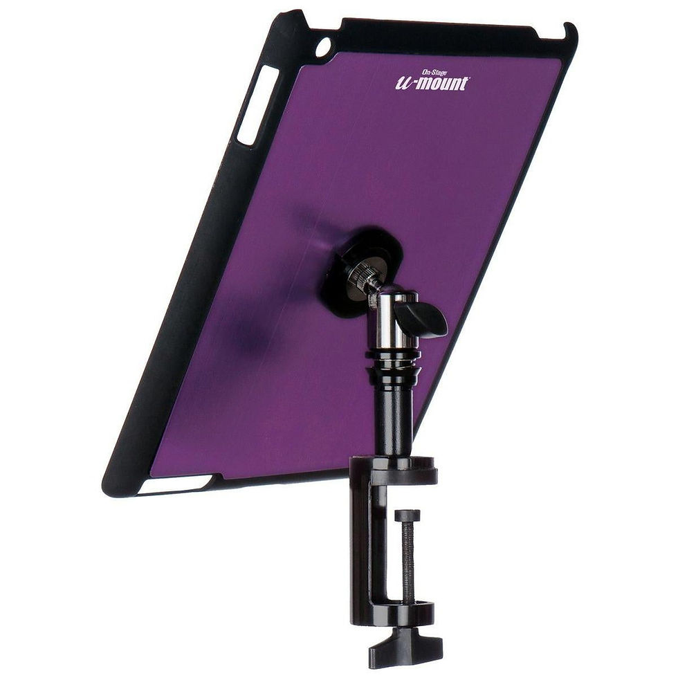 On-Stage TCM9163P iPad Snap-On Cover with Table Clamp, Purple