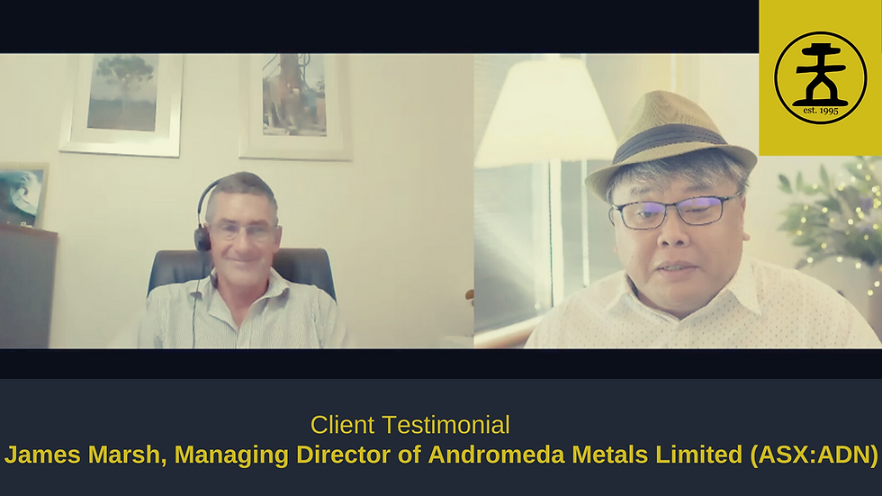 Samso's unique angle to investor relation activities for Andromeda Metals Limited (ASX:ADN)