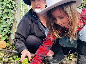 TG's Armidale child planting a seedling