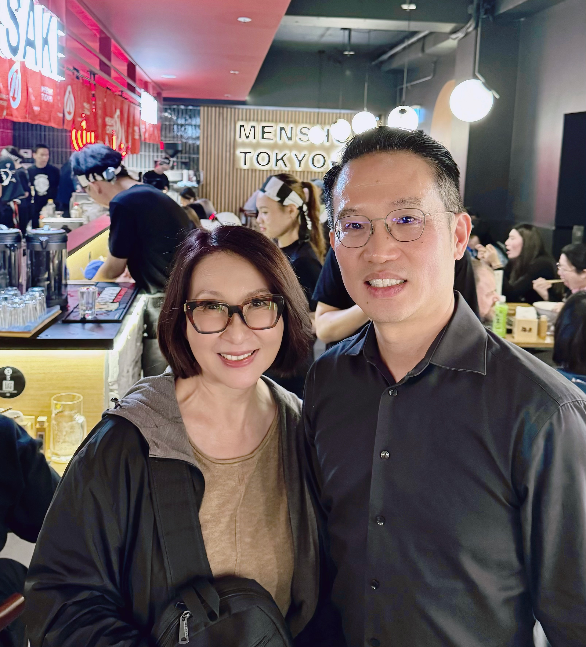Veronica and owner Nixon at Mensho Ramen Sydney | Brilliant Online Australia Singapore UK | Brilliant Online