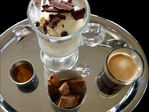 Coffee served on a tray Viennese style