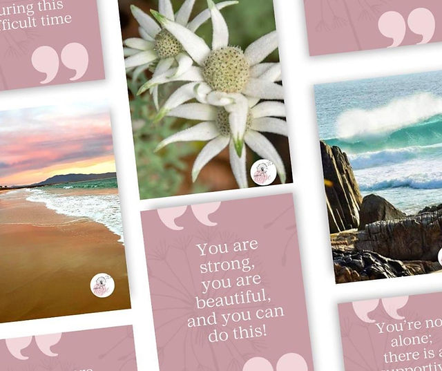 Breast cancer affirmation cards by Sandy Brandon