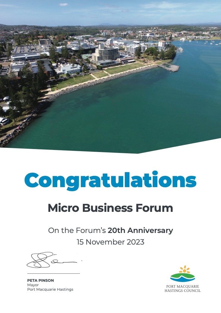 Message from Mayor Peta Pinson  | Micro Business Forum