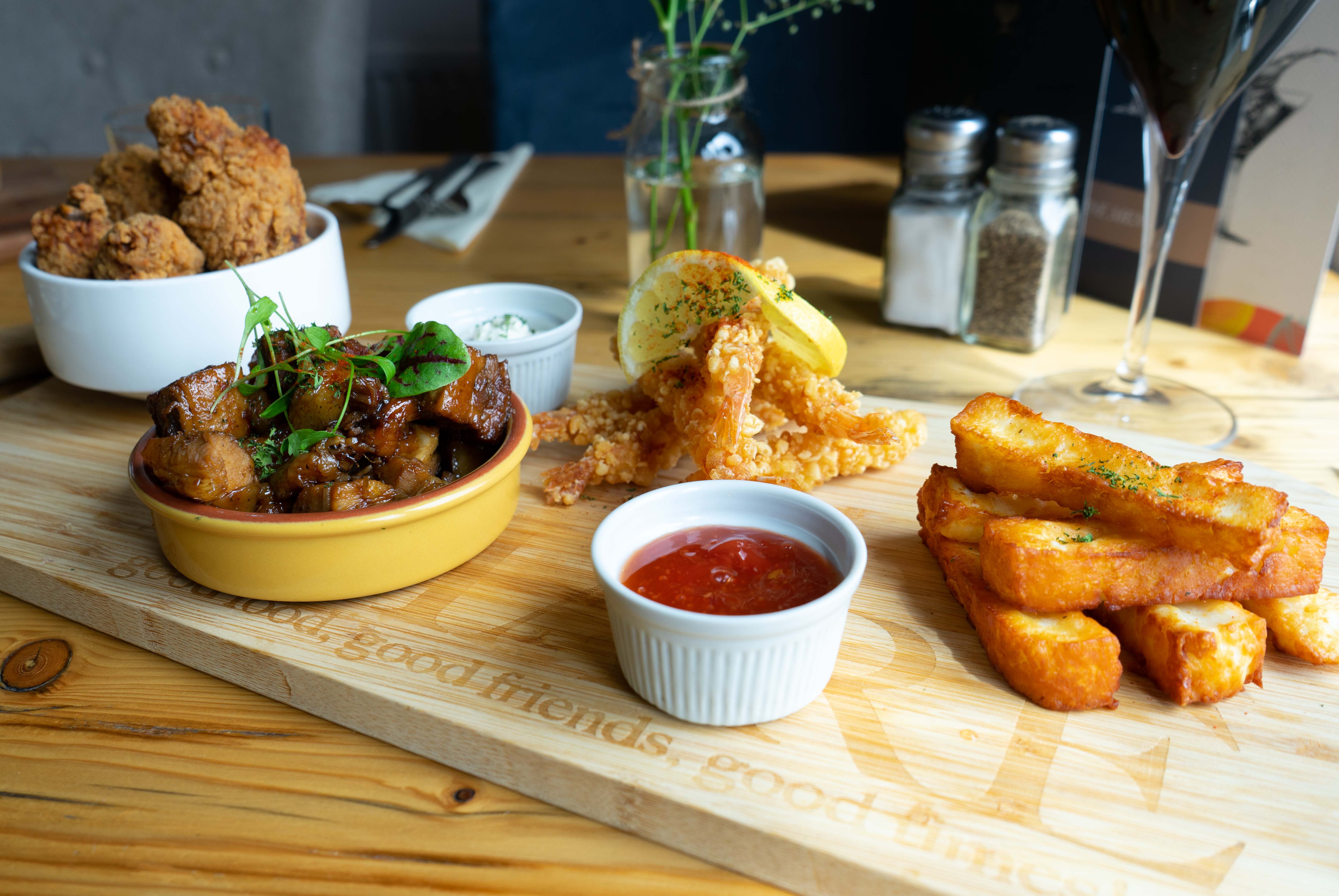 Arranged Food and Objects
