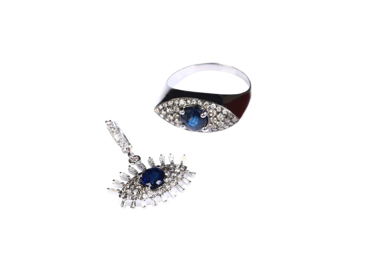 Evil Eye Sapphire Ring
