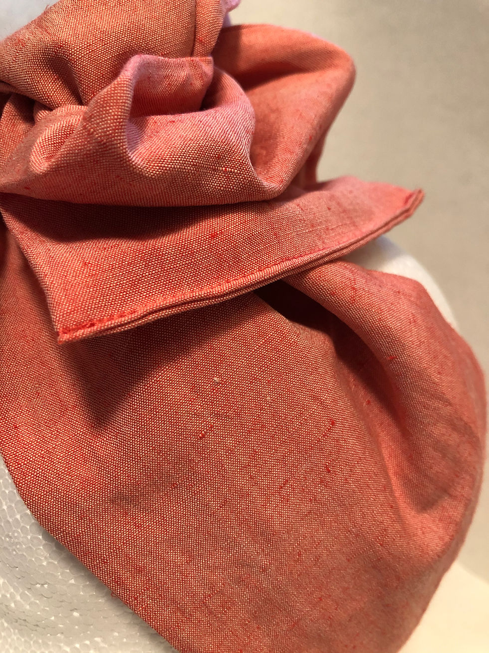 Thumbnail: Linen Peachy Pink Protection Wired Head Wrap