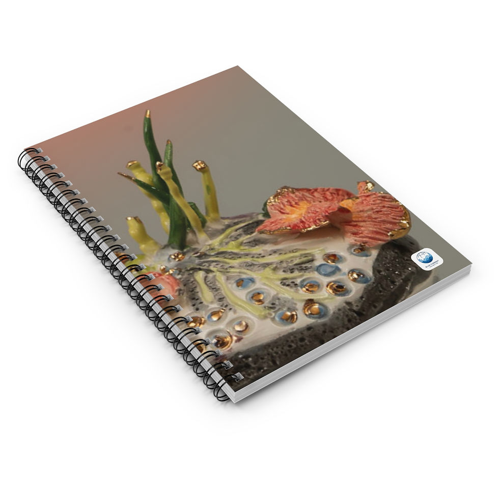 Thumbnail: Polka Dotted Parasol: Spiral Notebook - Ruled Line