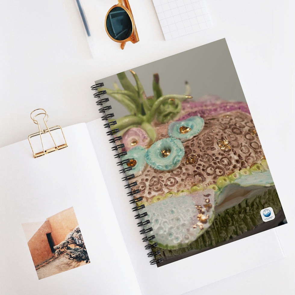 Thumbnail: Ocean Ornament: Spiral Notebook - Ruled Line