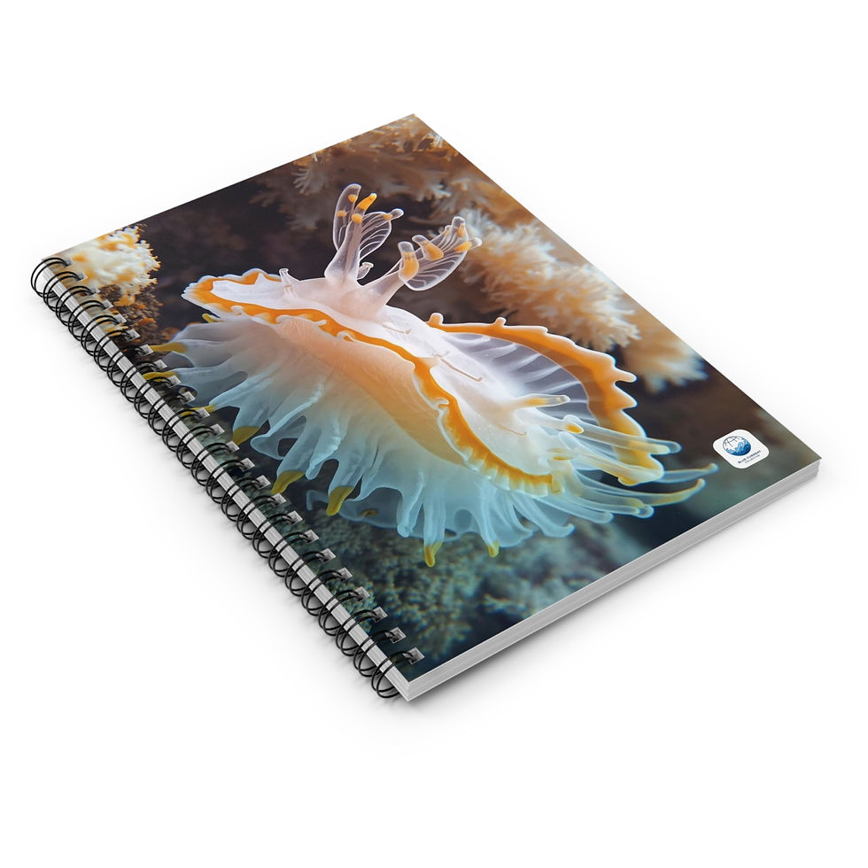 Thumbnail: Porcelain Drifter - Spiral Notebook - Ruled Line