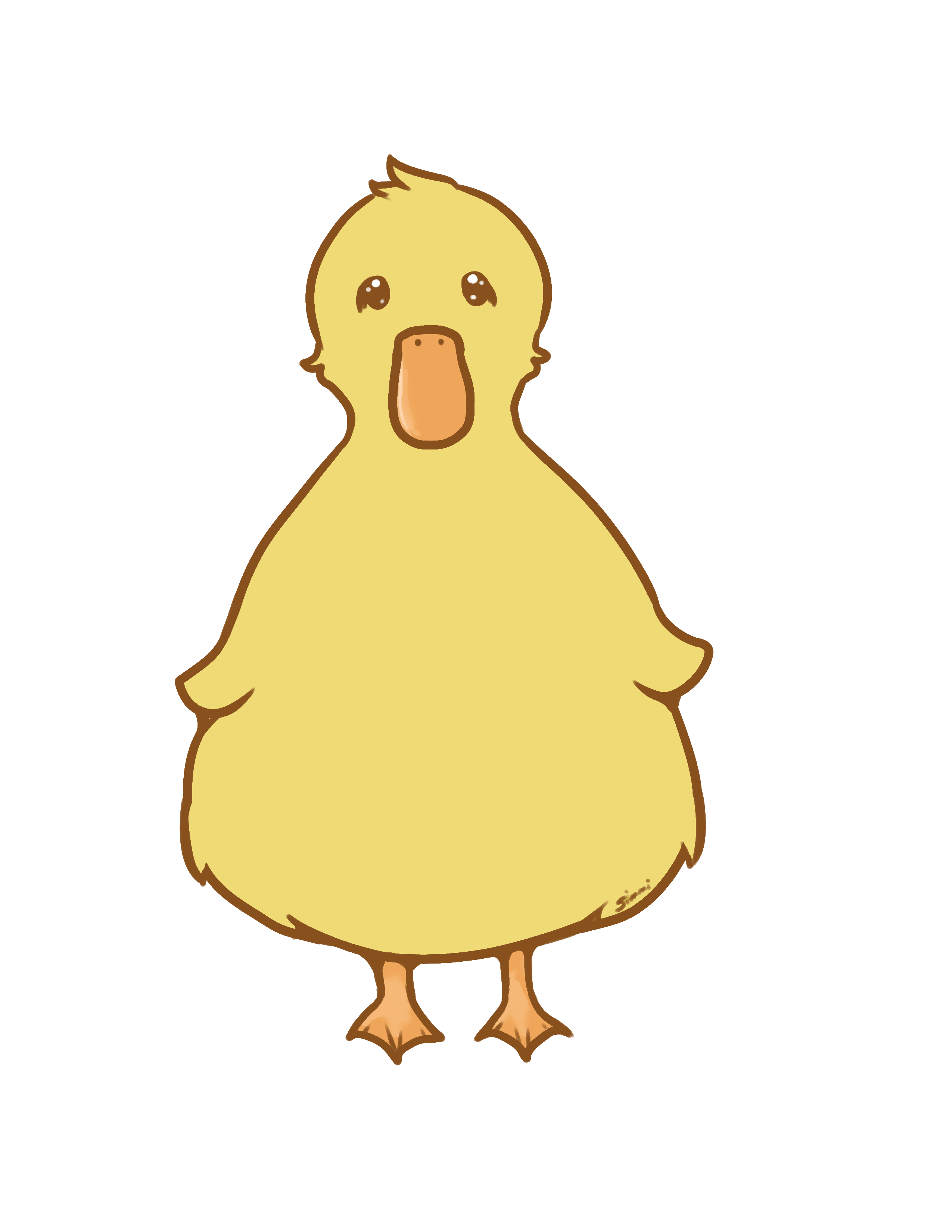 Little Duckling Vinyl Sticker