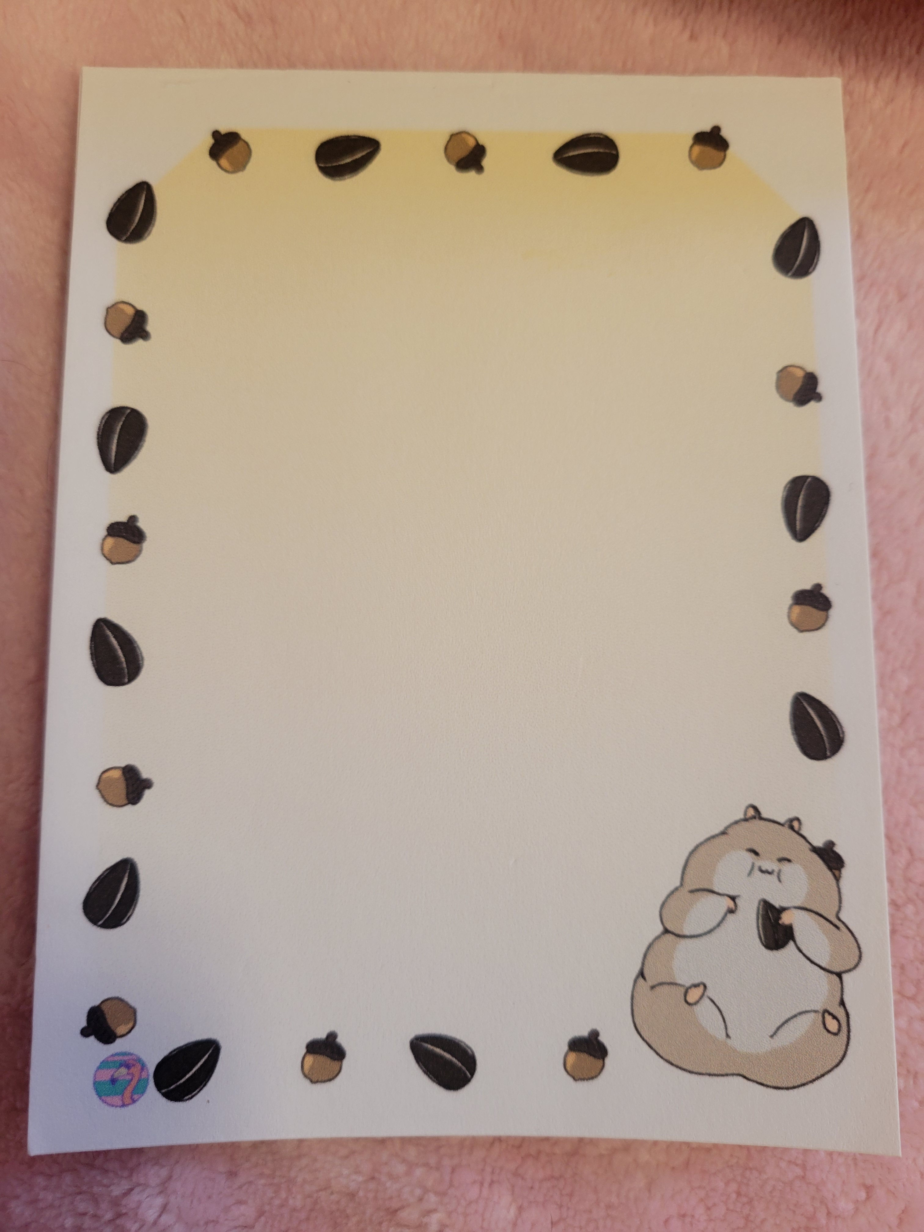 Hungry Hamster Notepad - 25 Sheets
