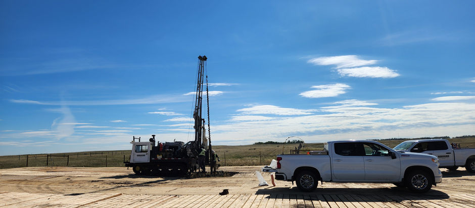Geotechnical site investigation supporting early planning for a Prairie construction project