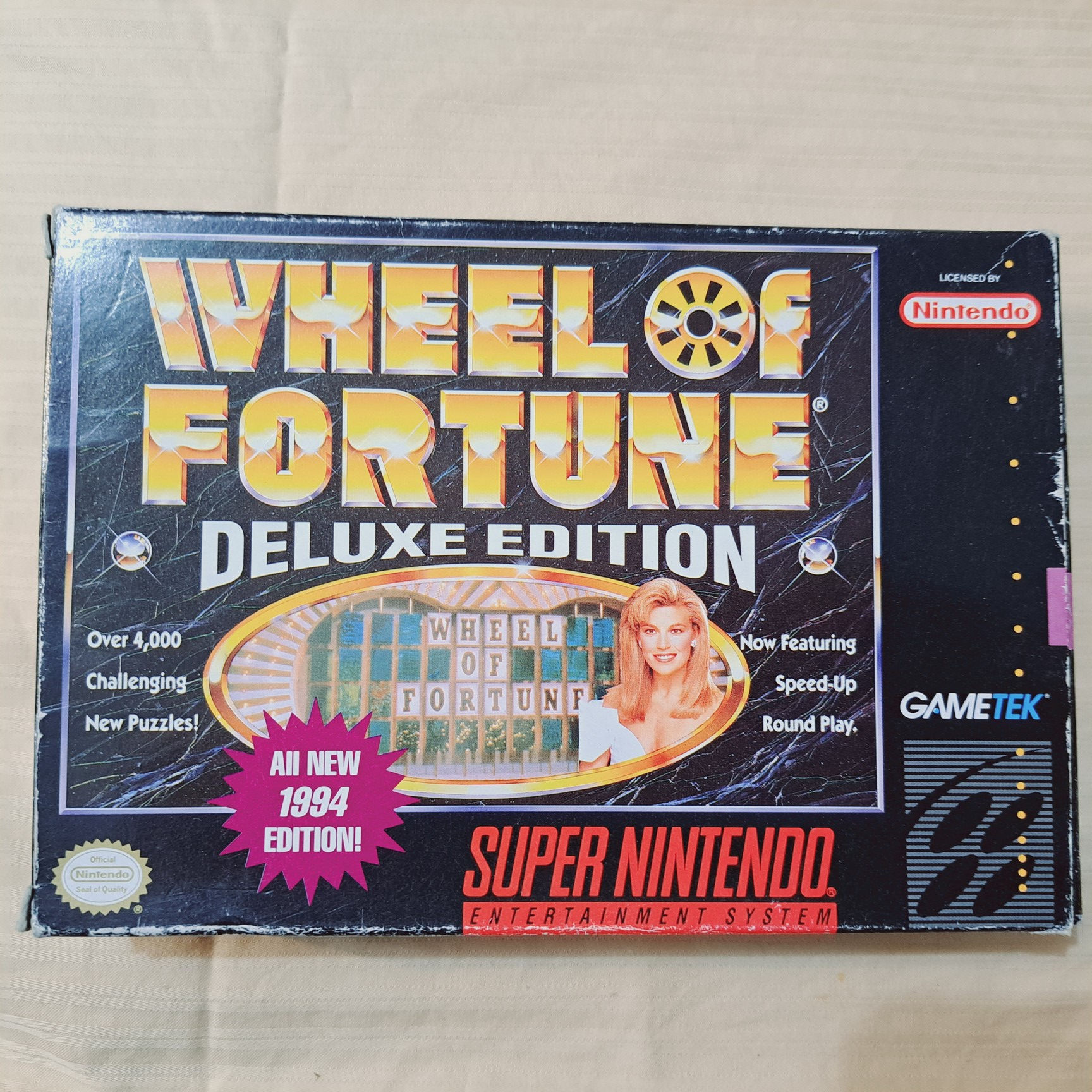Nintendo SNES - Wheel of fortune Deluxe edition - AUTHENTIC
