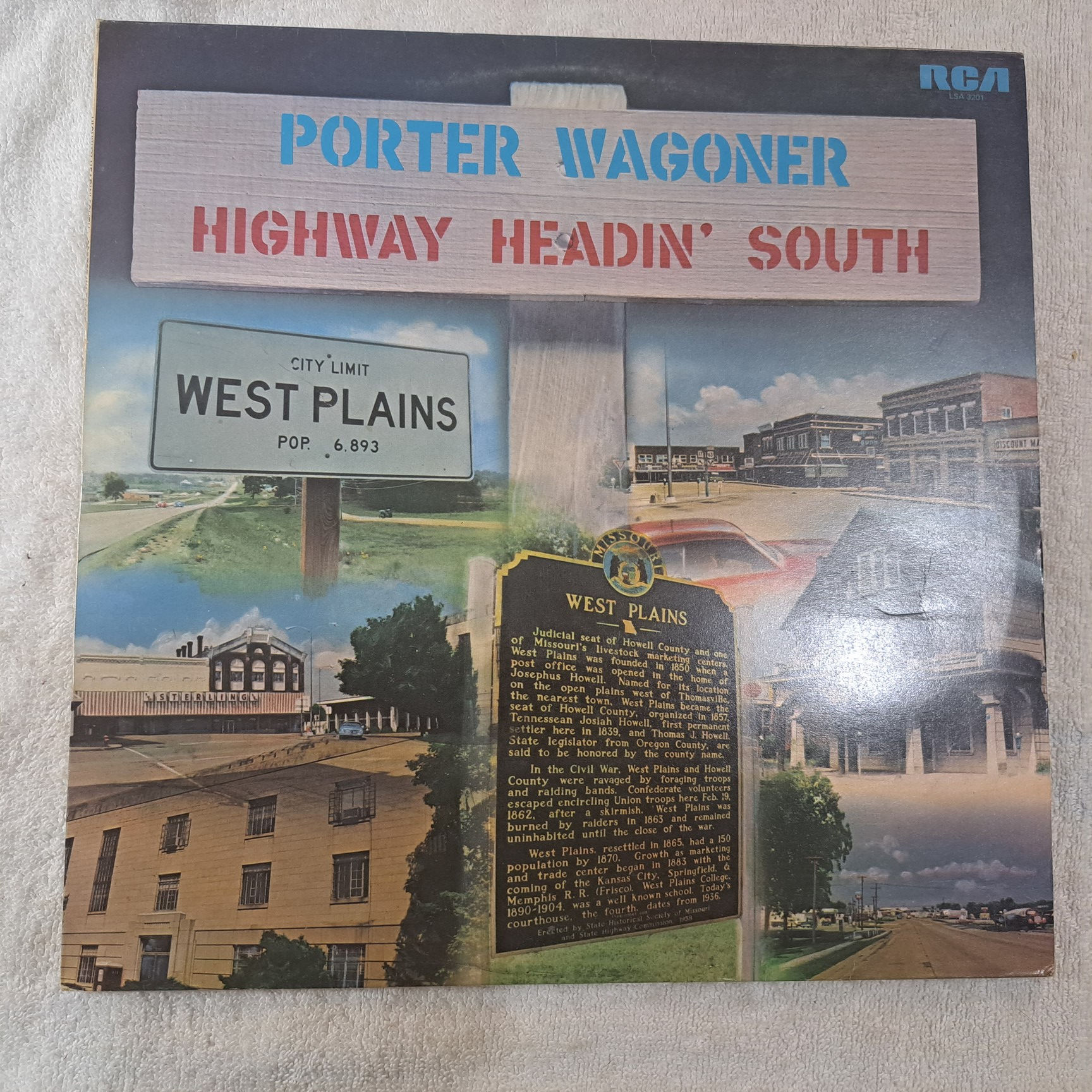 ALBUMS - Porter Wagoner Highway headin' south vinyl album LP record
