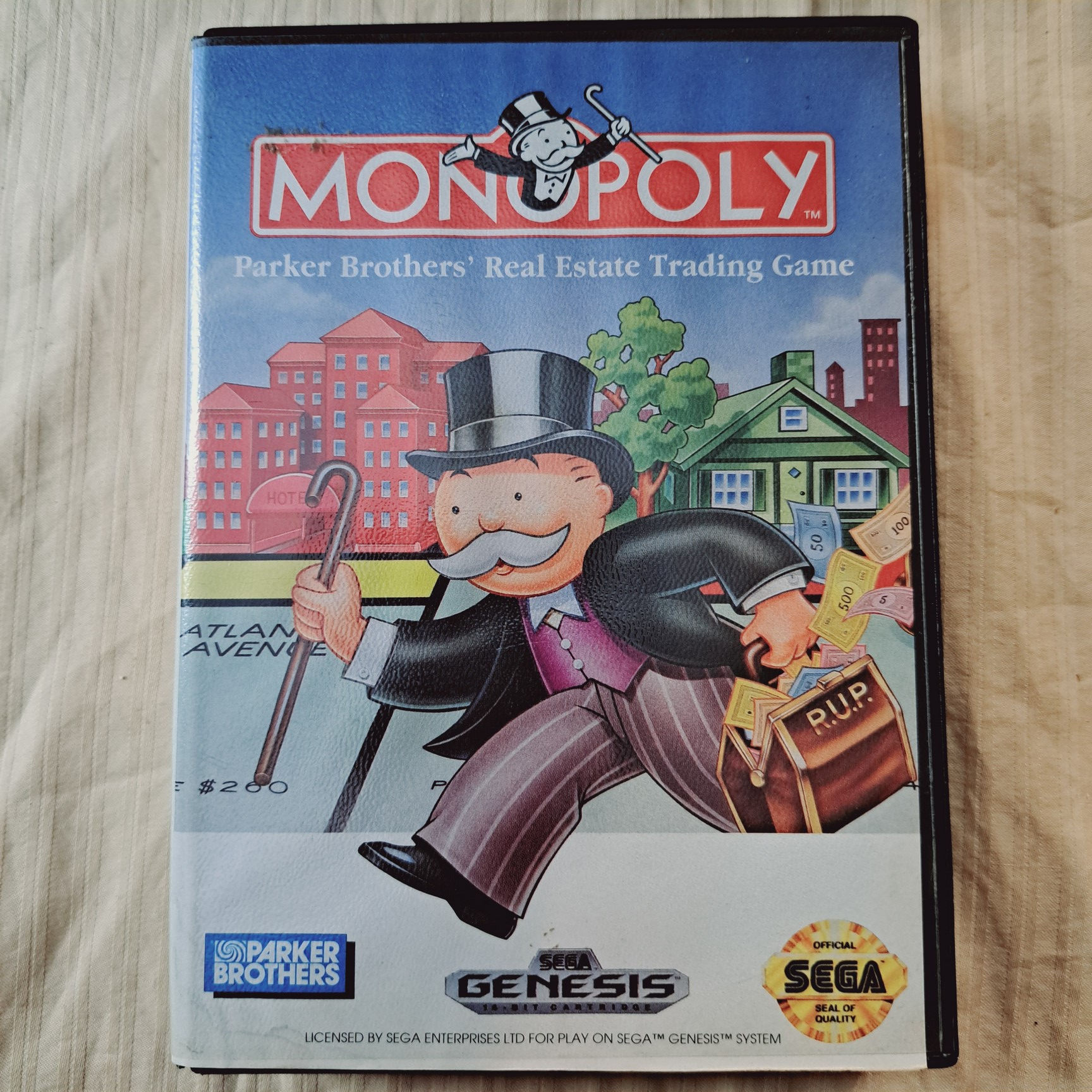 Sega Genesis - Monopoly Real Estate trading game - AUTHENTIC
