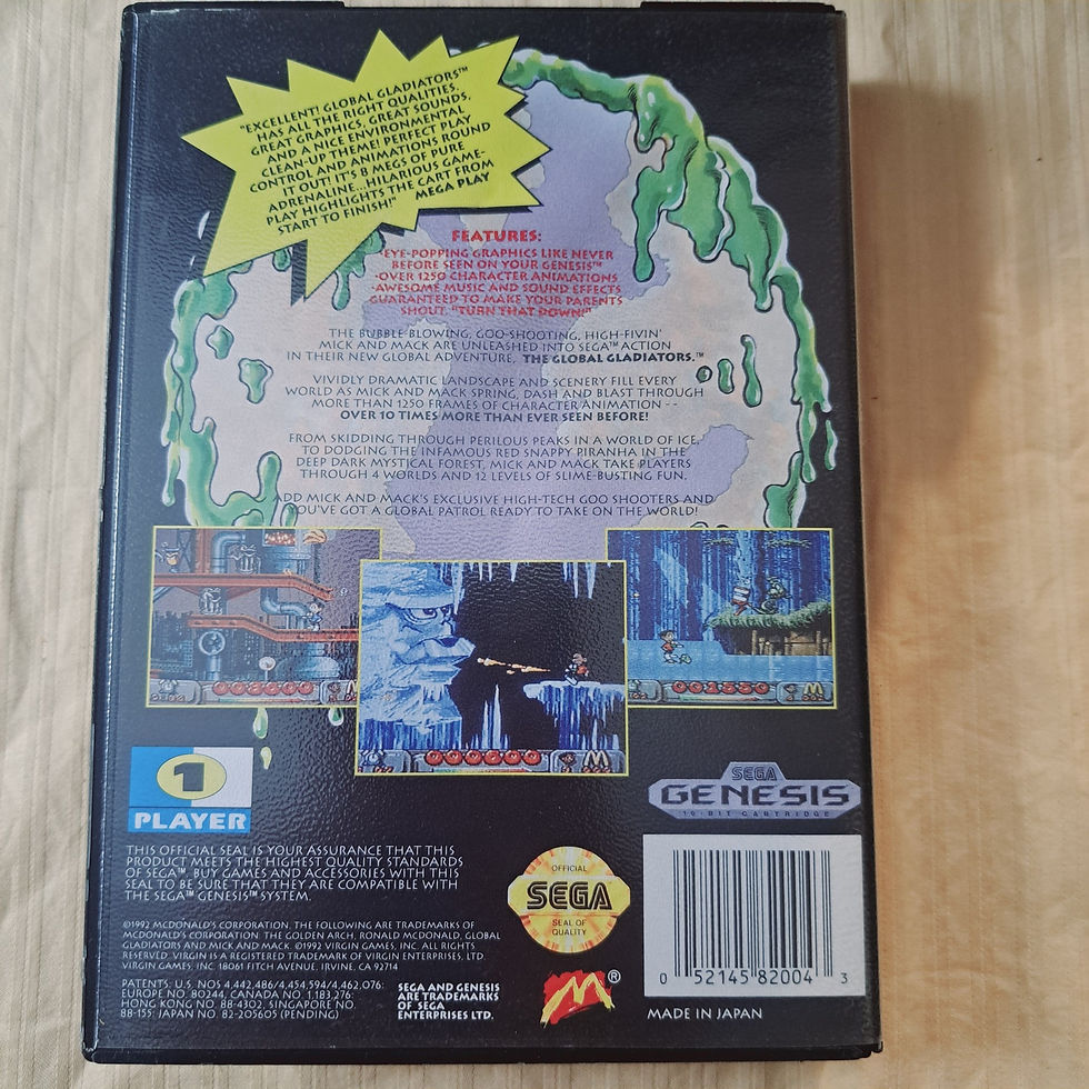 Thumbnail: Sega Genesis - Mick & Mack as the Global Gladiators - AUTHENTIC