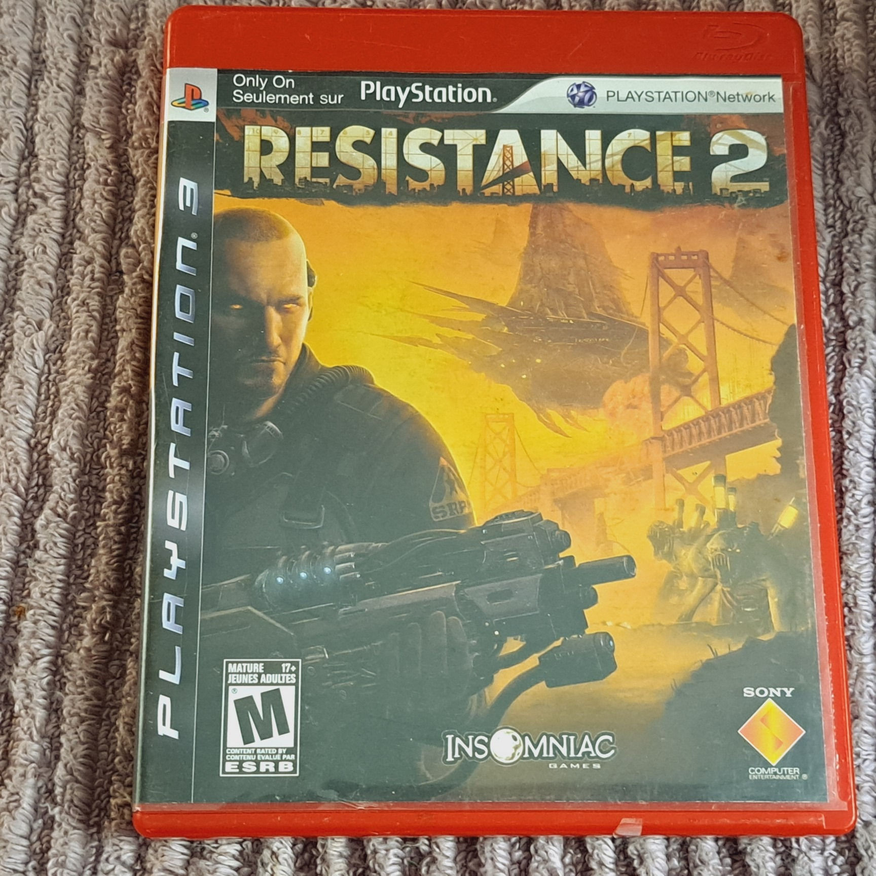 Playstation 3 - Resistance 2 Red case