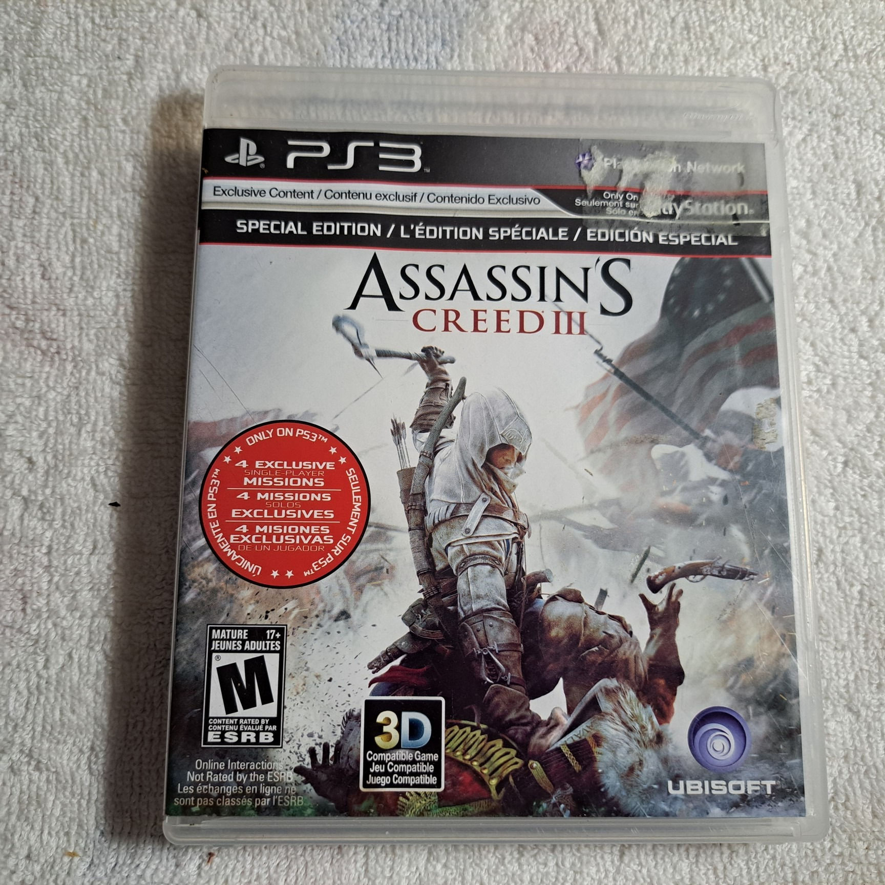 Playstation 3 - Assassin's Creed III Special Edition - AUTHENTIC