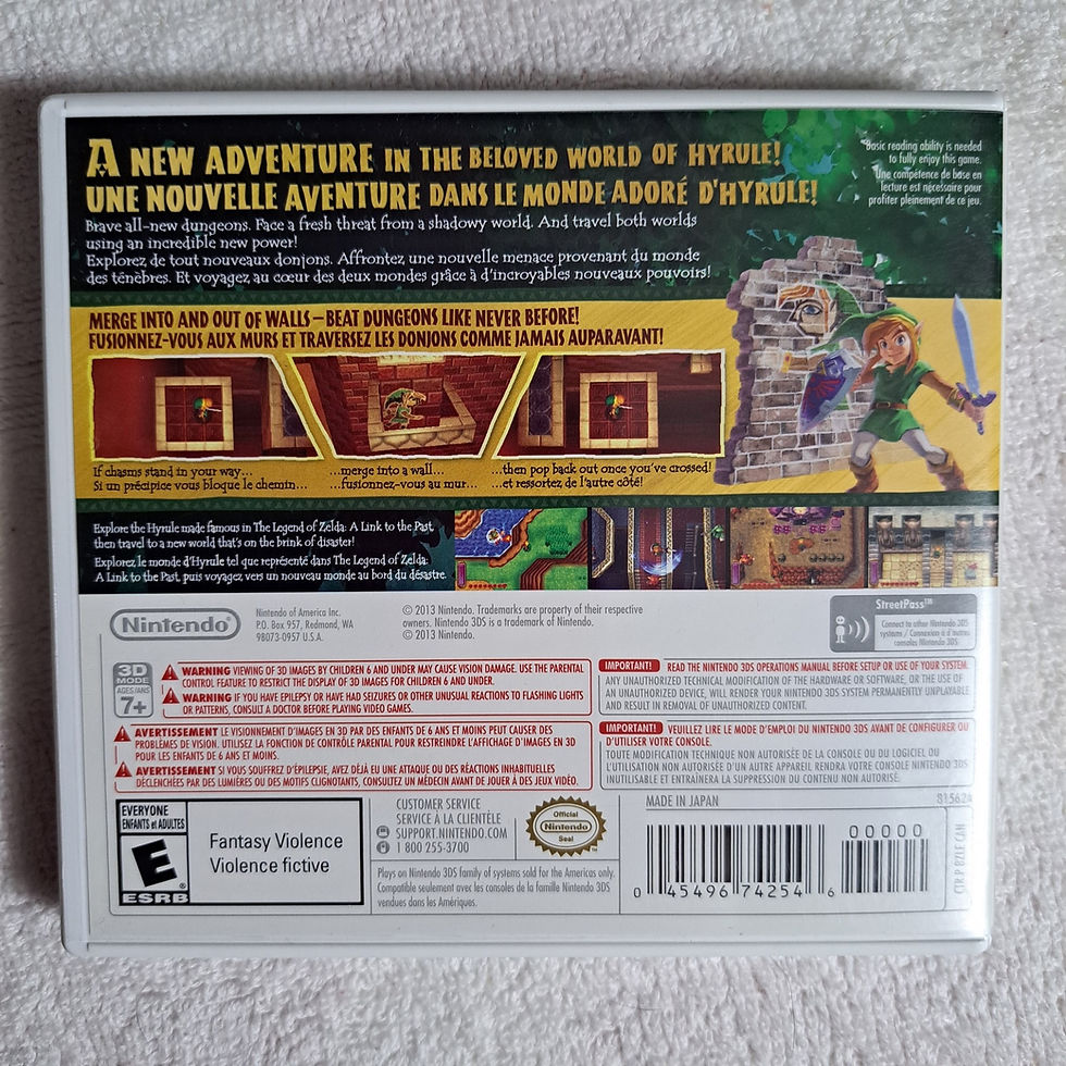 Thumbnail: Nintendo 3DS - The legend of Zelda A link between worlds - AUTHENTIC