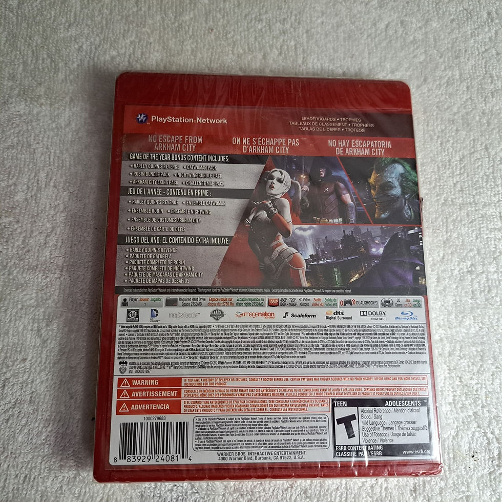 Thumbnail: Playstation 3 - Batman Arkham City RED CASE - AUTHENTIC
