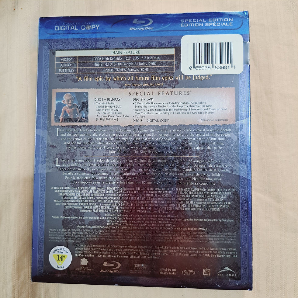 Thumbnail: Blu-Ray - The Lord of the Rings The Return of the King