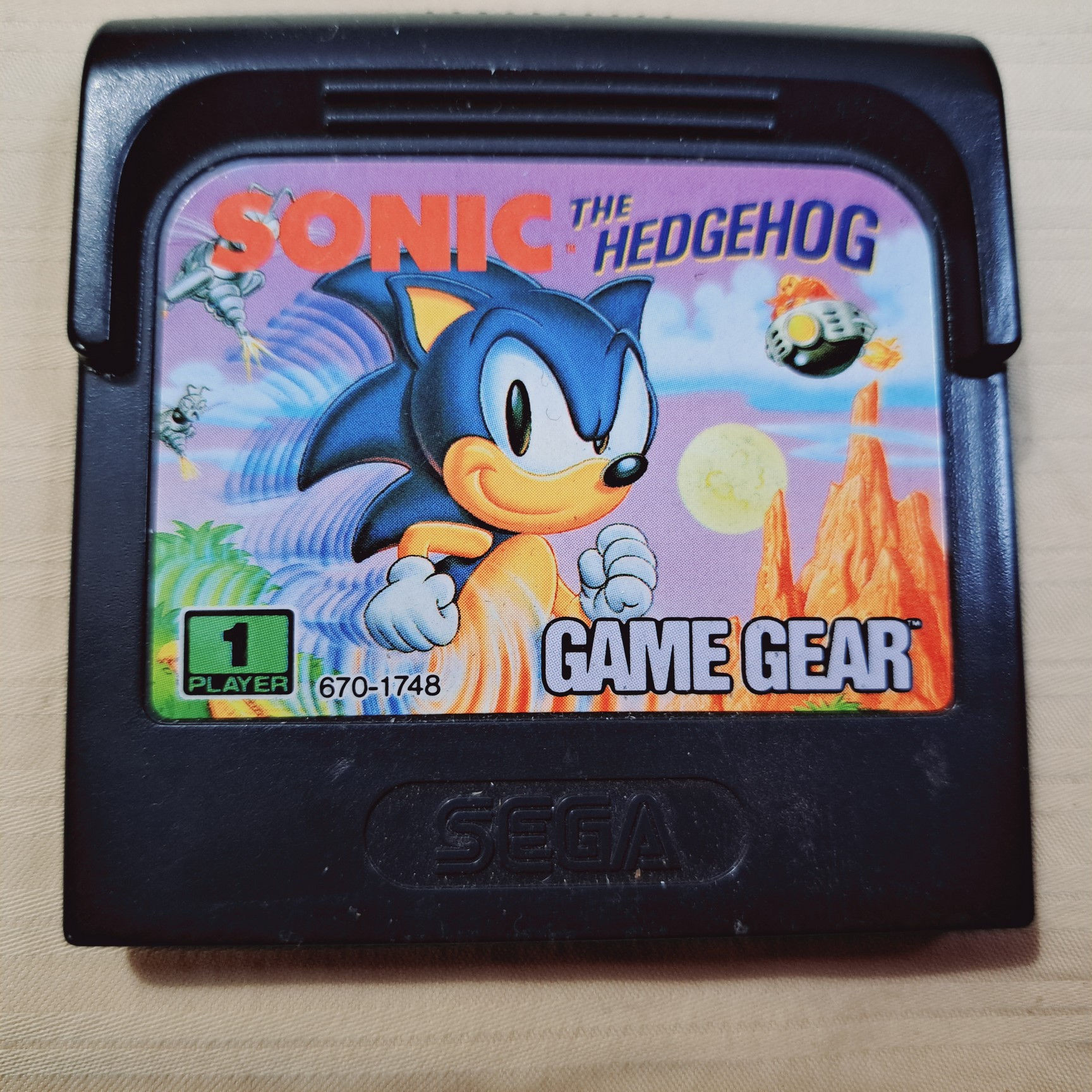 Sega Game gear - Sonic The Hedgehog - AUTHENTIC