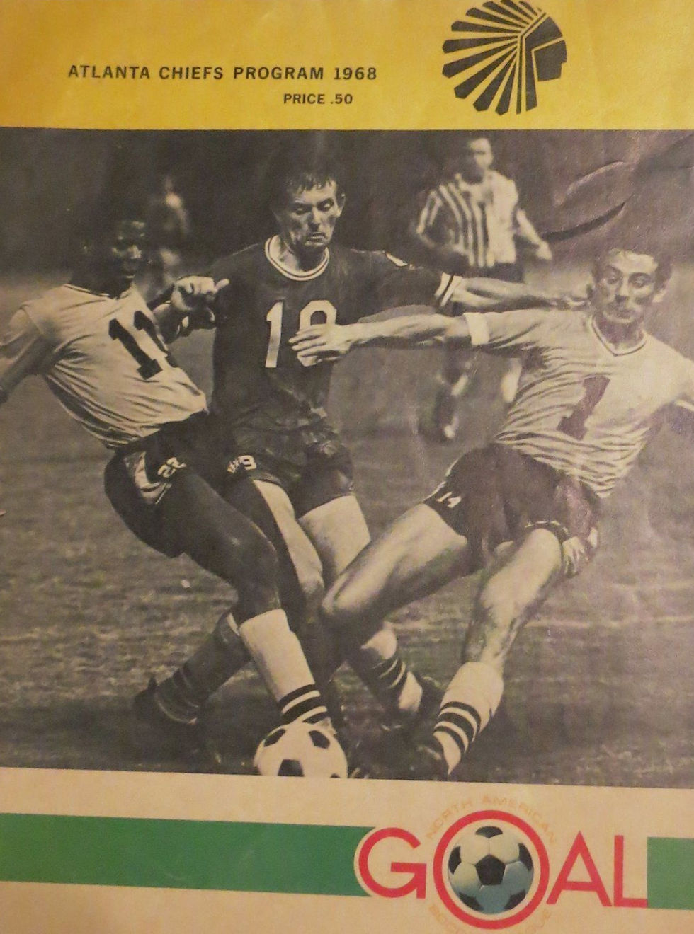 Atlanta Chiefs 1968 gameday program