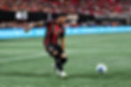 Hernández in action in 2025 against San Diego at Mercedes-Benz Stadium (photo: Sofia Cupertino for the SDH Network)
