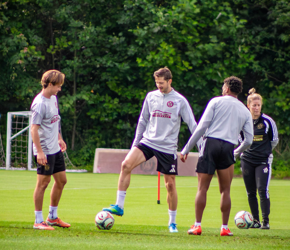 Alexey Miranchuk in training with Atlanta United in Marietta GA