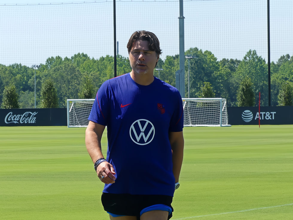 Mauricio Pochettino in Fayetteville, GA at USMNT training before the World Cup in June 2026