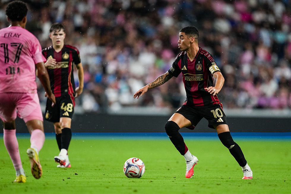 Right place, right time on the back post for Miguel Almirón as he leveled the score in the first half. (photo: ATLUTD)