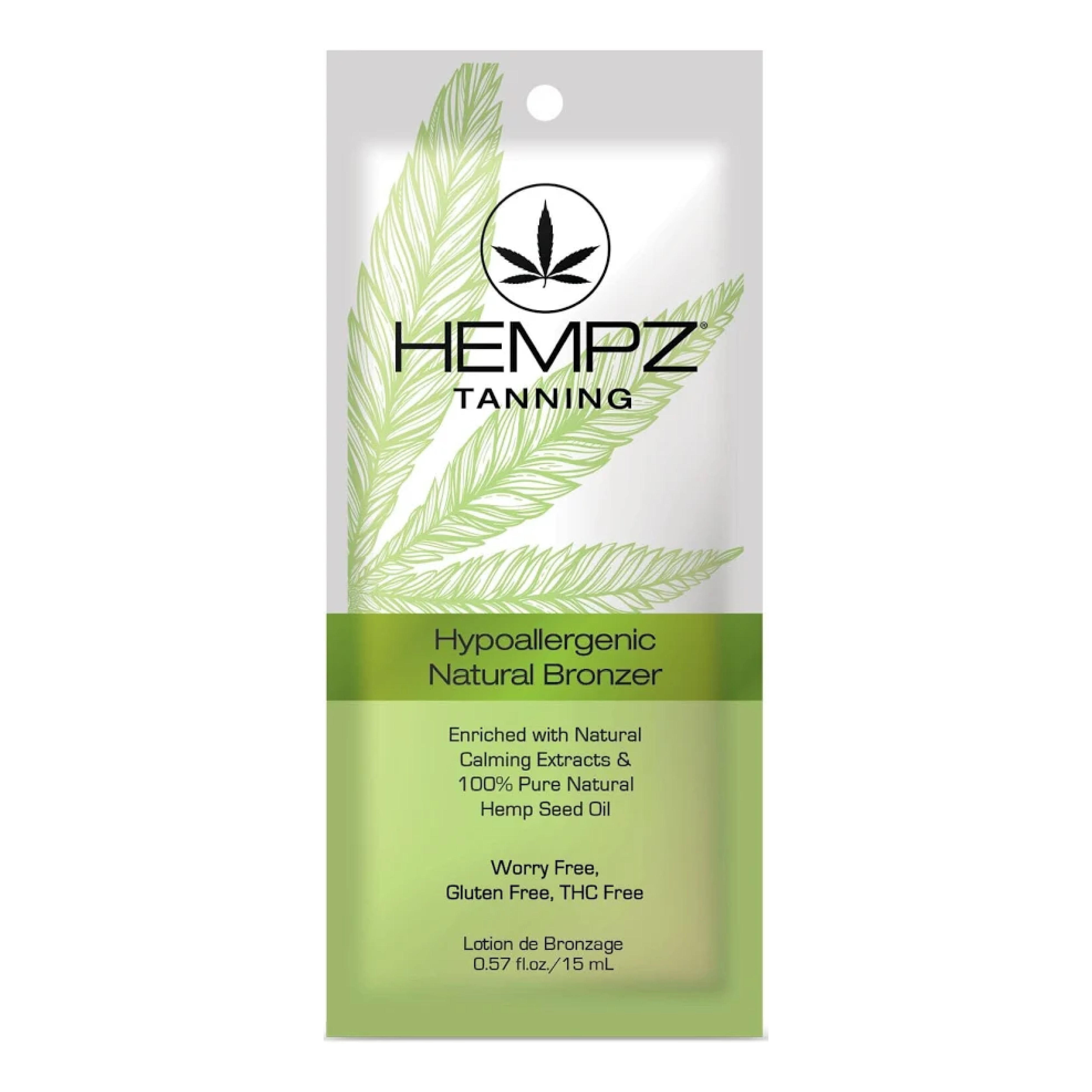 Hempz Hypoallergenic Natural Bronzer packette .57 OZ