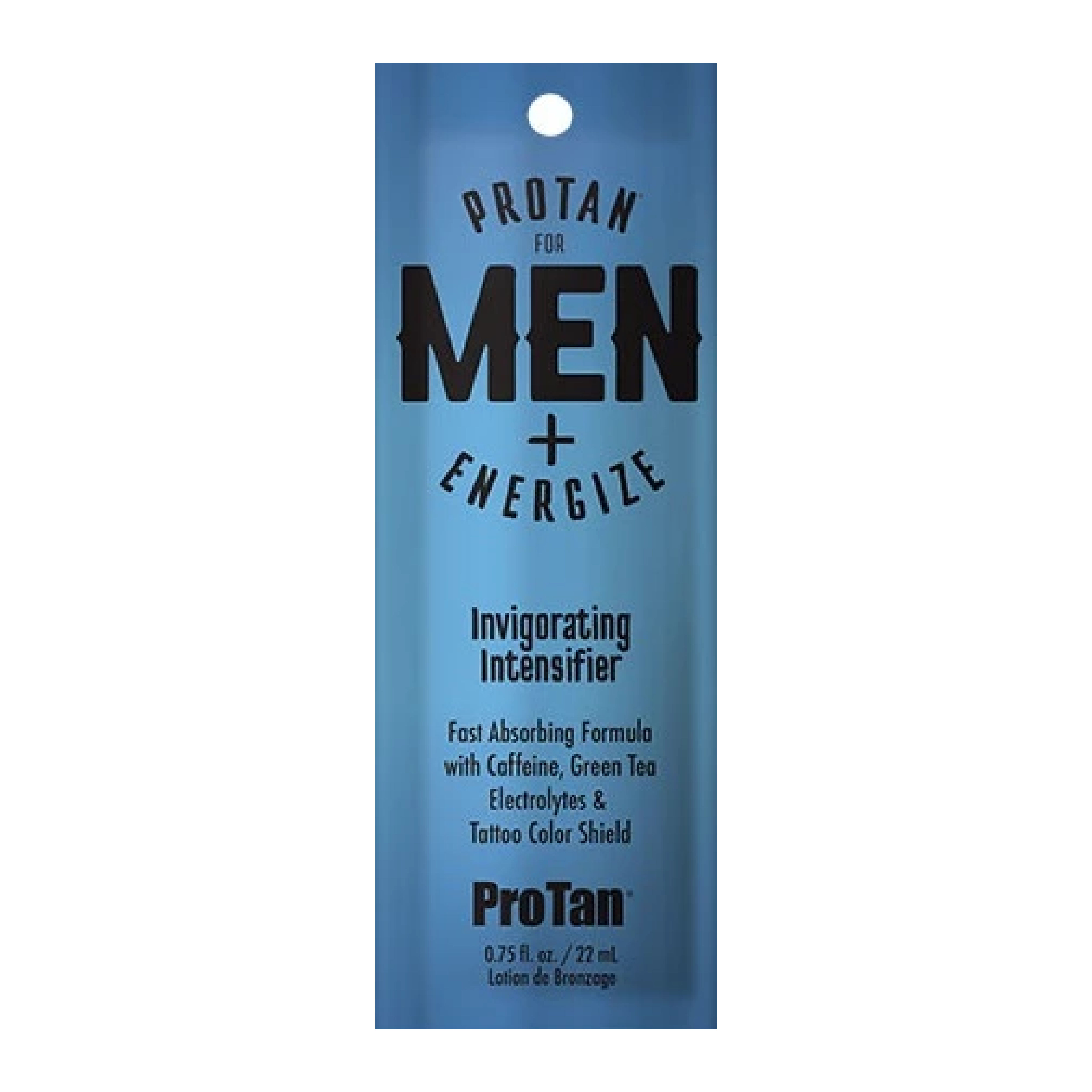 Pro Tan For Mens + Energize Invigorating Intensifier Packet 0.75oz