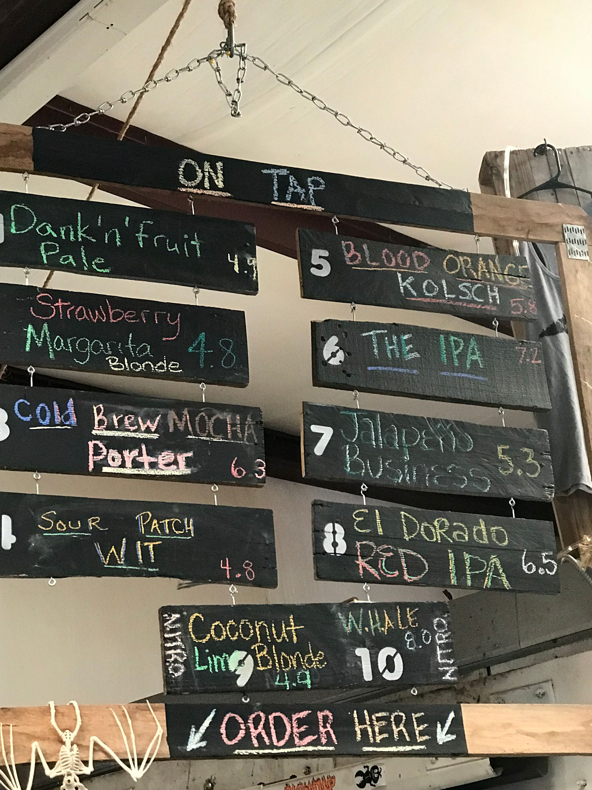 Dirtbag Ale's Beer Selection