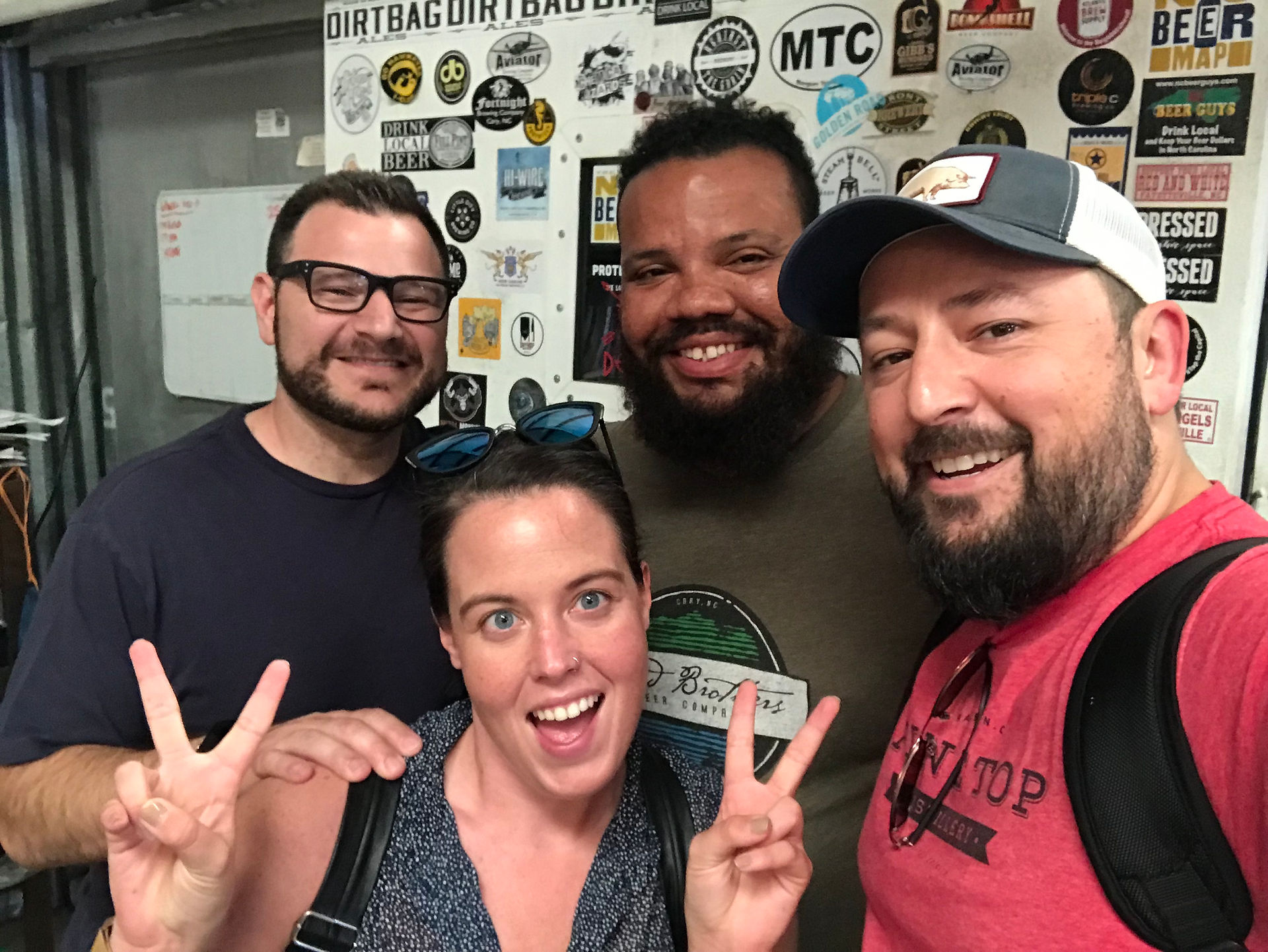 At Dirtbag Ales with Tito and our Fayetteville affiliate Melinda Jackson