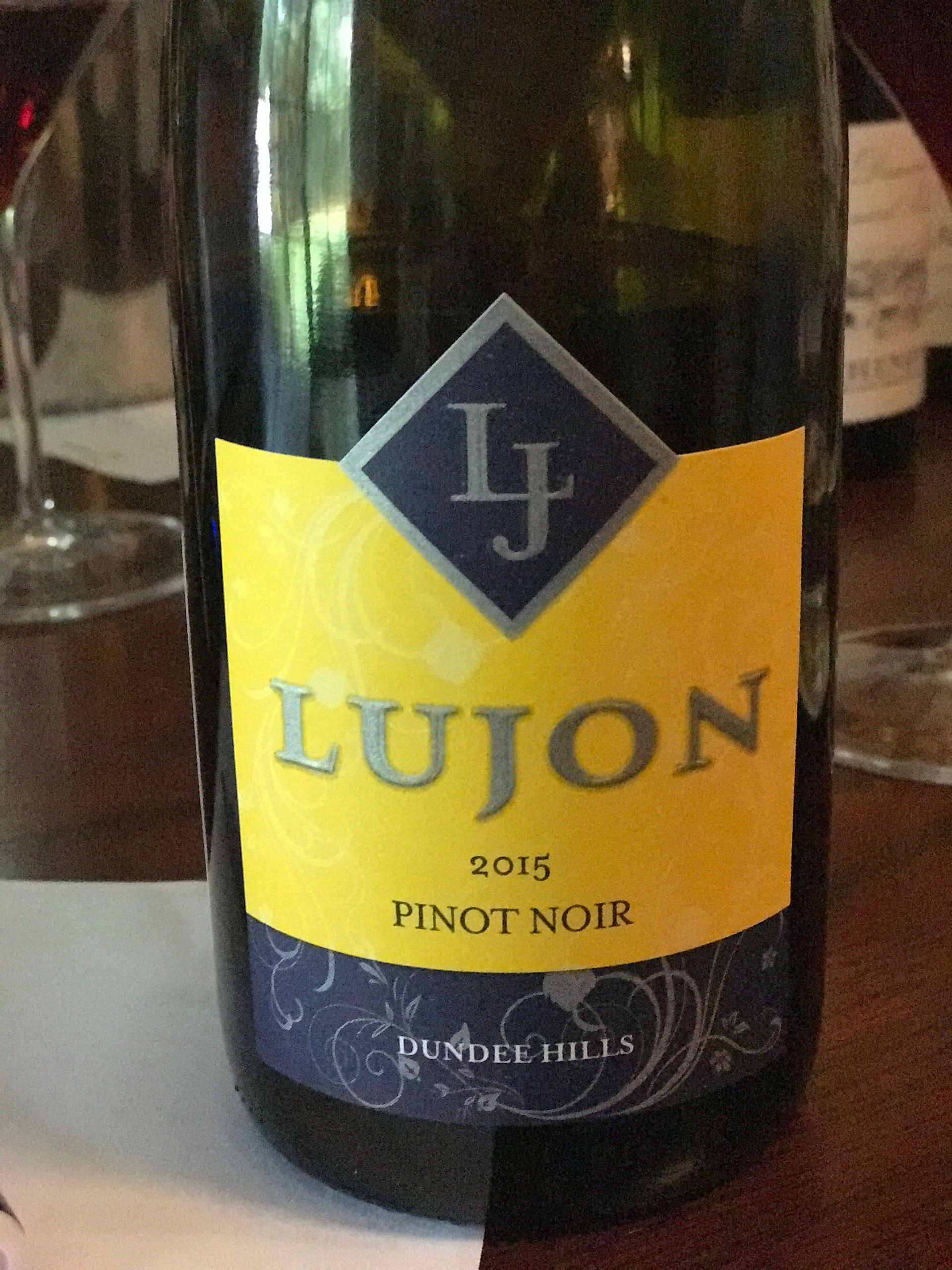 2015 Pinot Noir from Lujon
