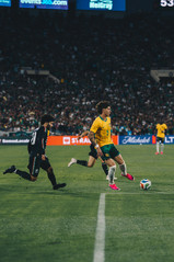 Mexico secured 1–0 win over Australia in Preparation for the World Cup at the Rose Bowl | Photograph