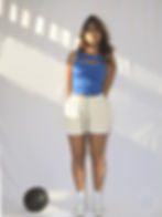 מכנס מנדף שמנת ולבן