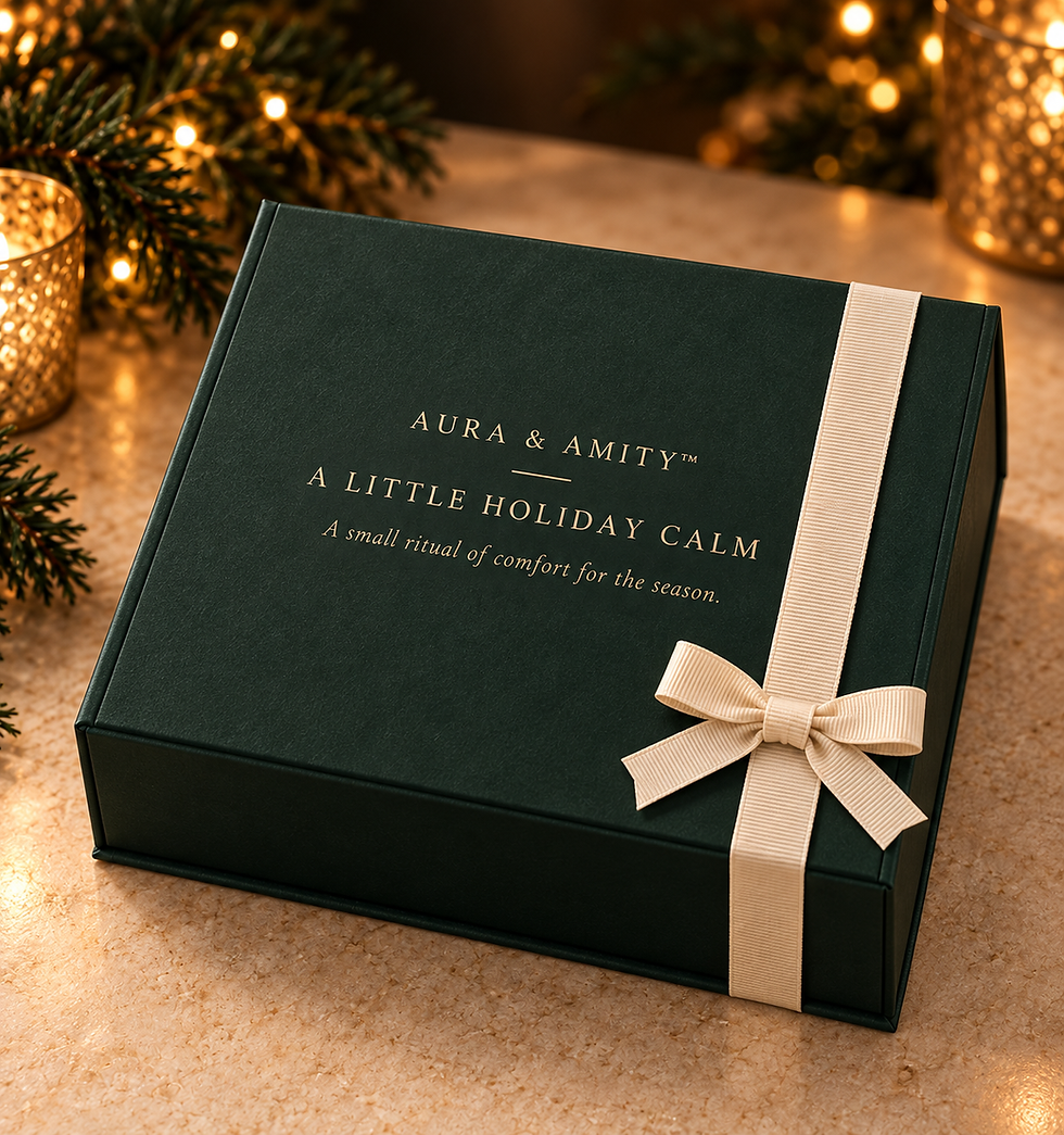 A Little Holiday Calm — four-piece presentation