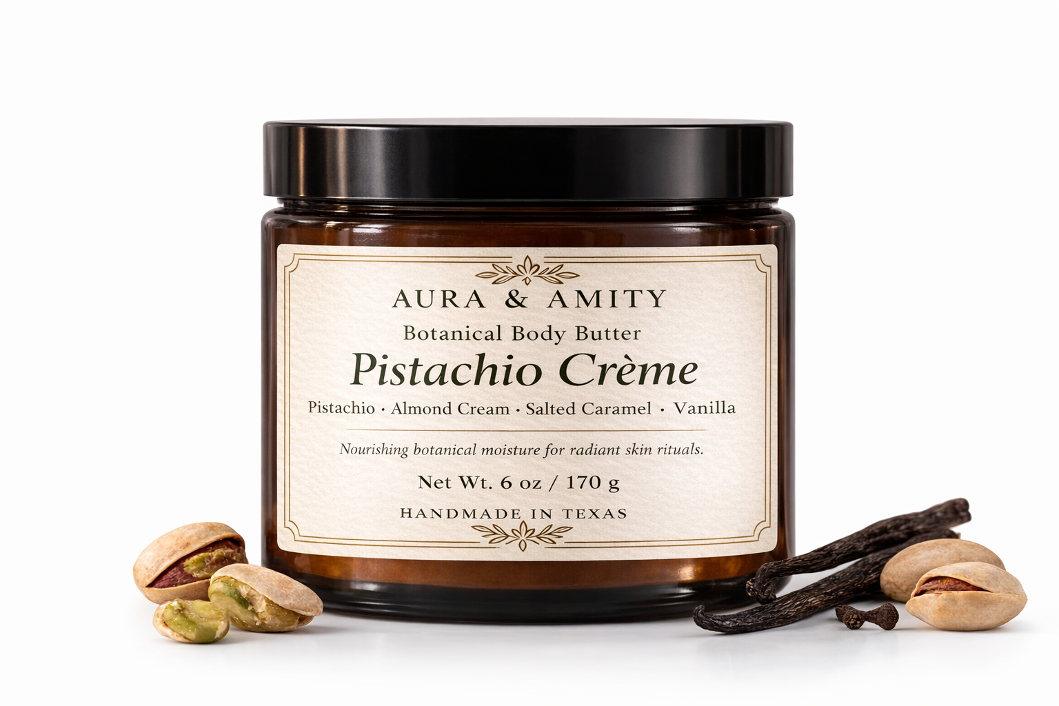 Aura & Amity Pistachio Crème Botanical Body Butter