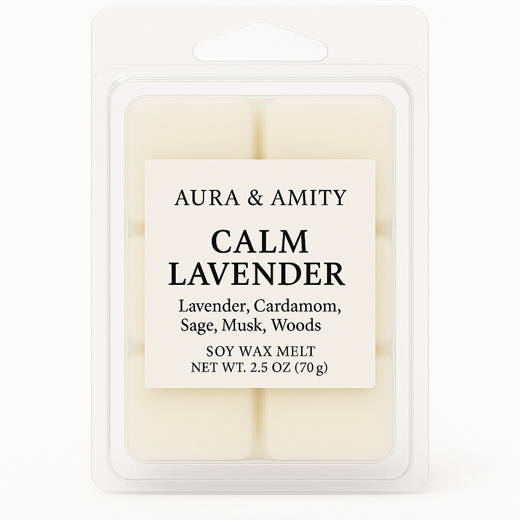 Calm Lavender Soy Wax Melts | Luxury Flameless