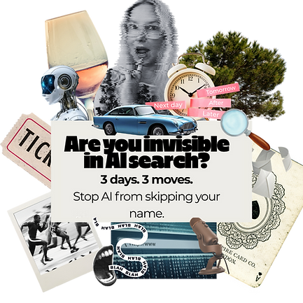 AI Sprint by Veronica Di Polo — laptop mockup with checklist for AEO, visibility, and lead generation