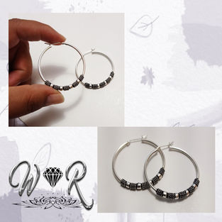 Argollas con diseño.