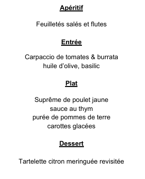 125 ans de l'ETVJ : Menu du 8 mai 2026