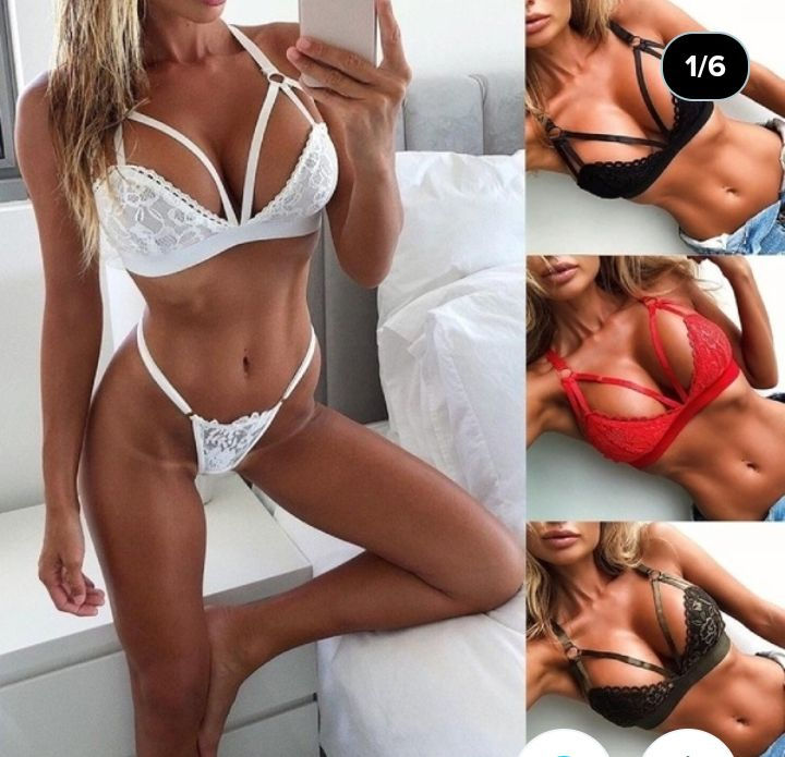 2019 Women Ladies Fashion Sexy Lace Lingerie Nightwear Underwear Lace G-string B