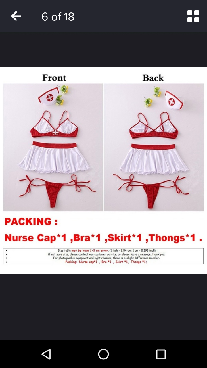 Thumbnail: Sexy Maid & Nurse Uniform Lingerie Dress Women Costume Doctor Costumes Sleepwear