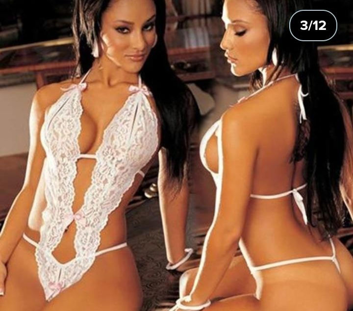 Thumbnail: Sexy Lingerie Sleepwear Underwear Women Lace One Piece Jumpsuit

