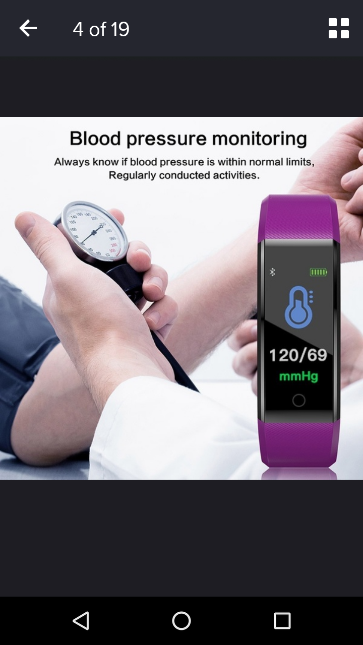 Thumbnail: ID115 Plus Color Screen Fitness Tracker Activity trackers with Heart Rate Monito